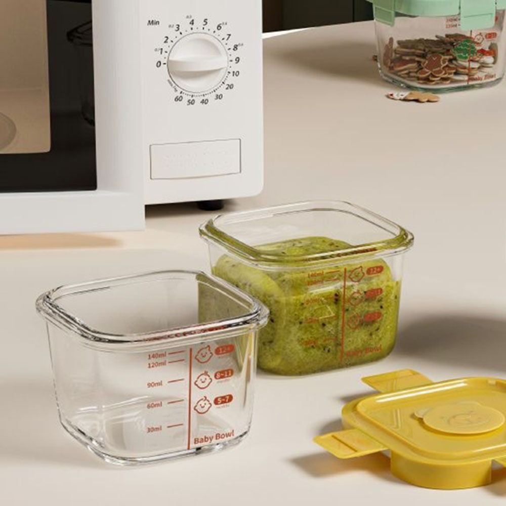 Baby Food Containers Glass - Nowy pojemnik na żywność 170 ml,