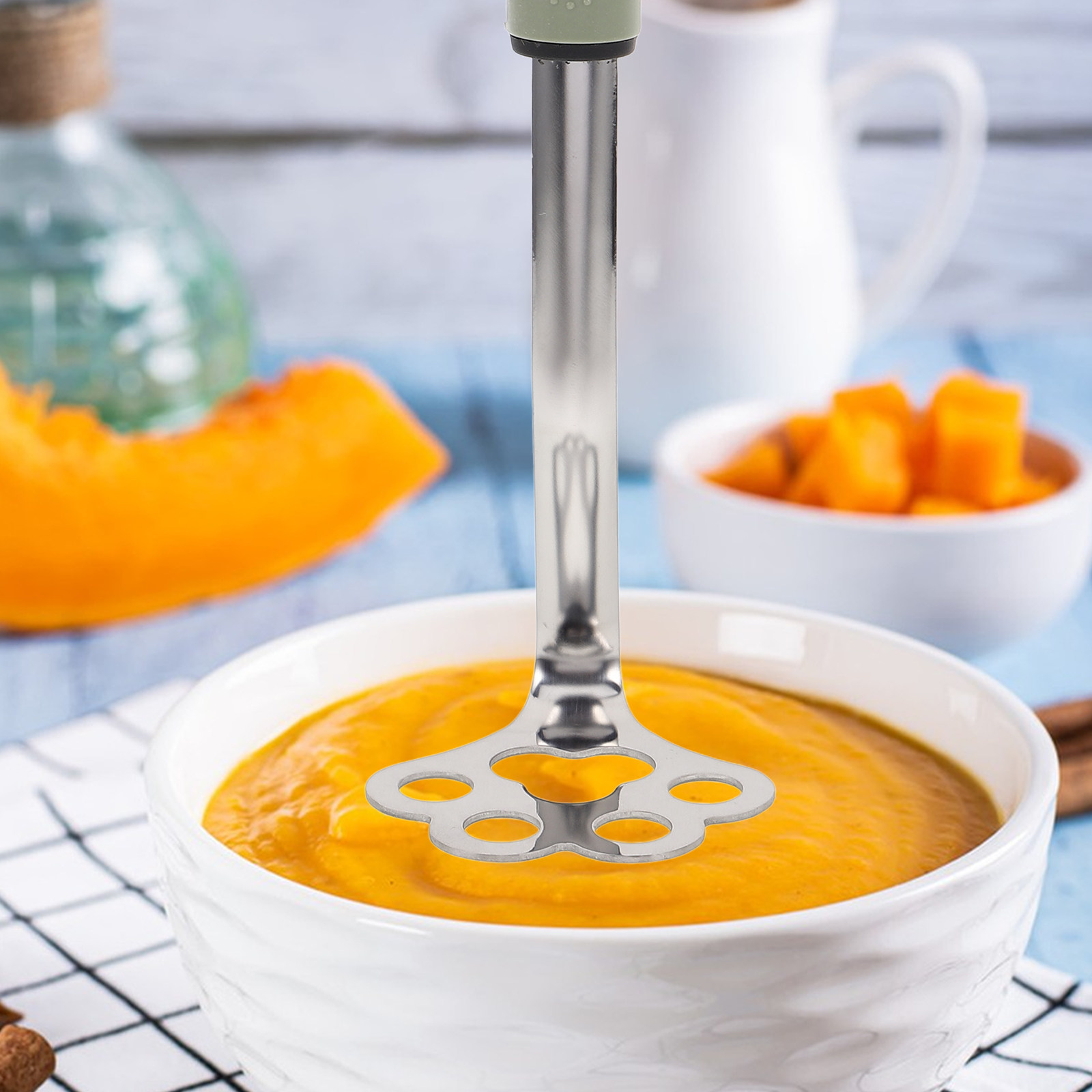 Baby Food With Avocado - Profesjonalny tłuczek do ziemniaków ze stali
