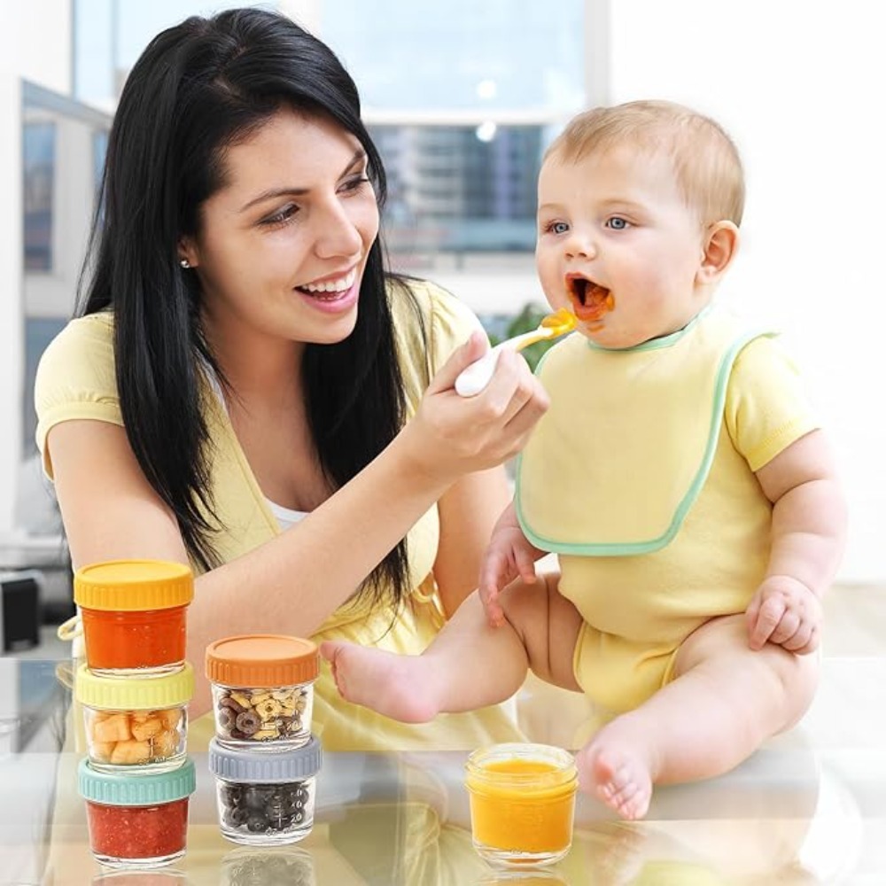 Baby Food Containers Glass - 6 szt. Szklane słoiki na żywność