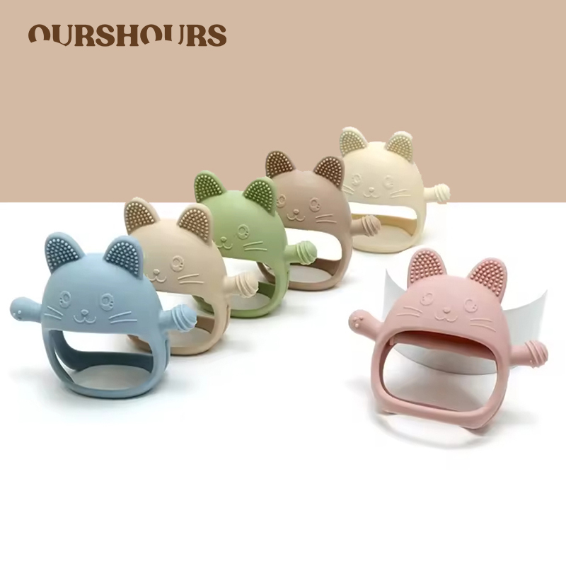 Baby Food Teether - 1PC Silikonowe gryzaki dla niemowląt Rękawiczki