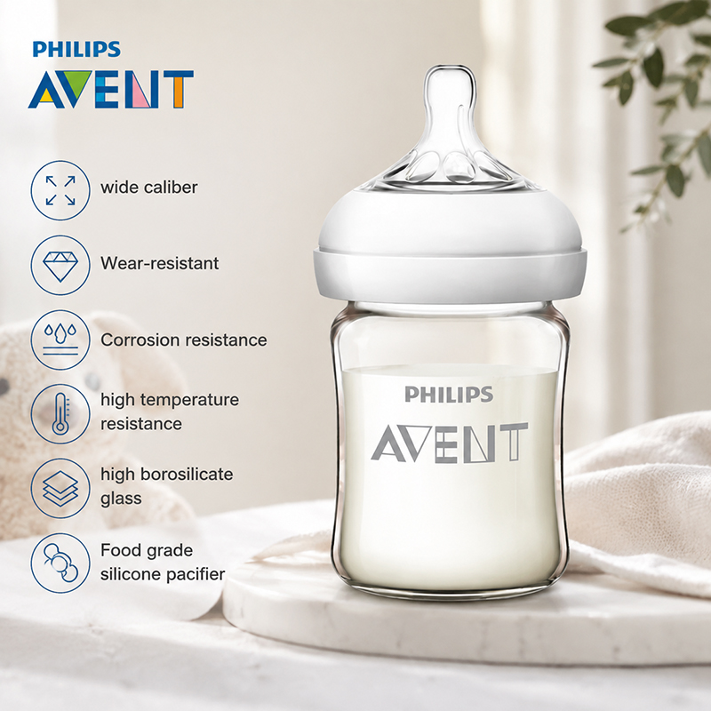 Baby Food Containers Glass - Butelka dla niemowląt Avent SCF678 125ml/160ml