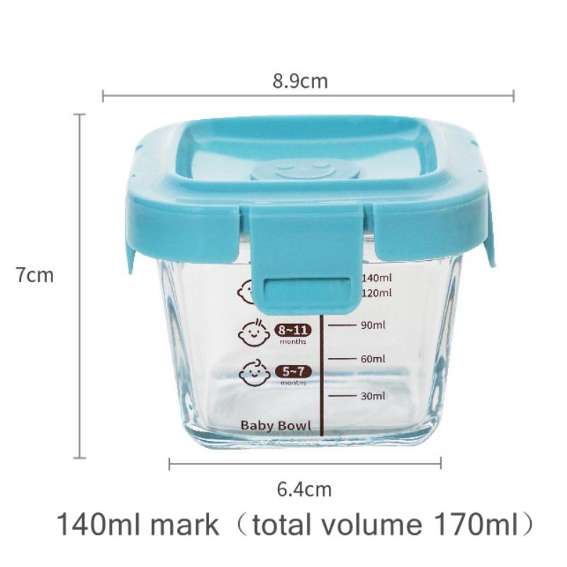 Baby Food Containers Glass - Odporny na ciepło pojemnik do przechowywania