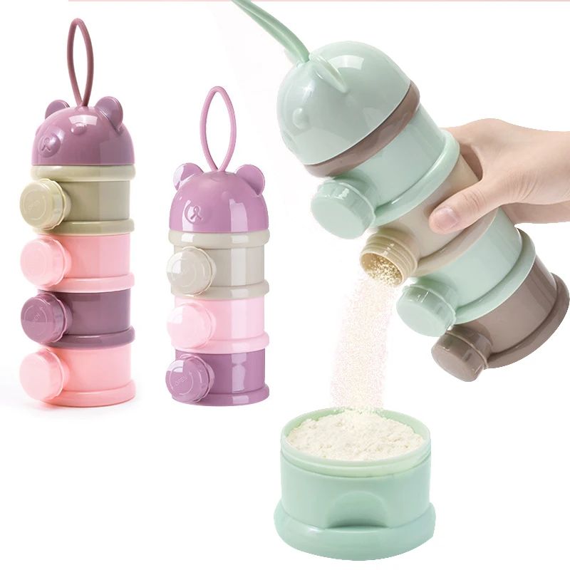 Baby Food Zone - 3/4-warstwowy przenośny pojemnik na jedzenie dla