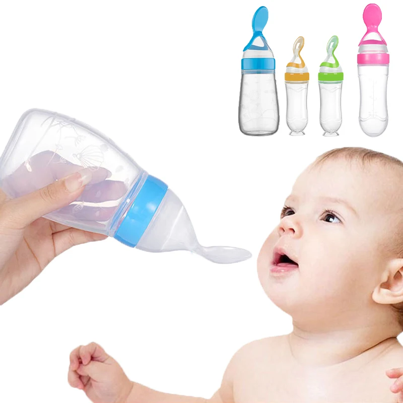 Baby Food Zone - Bezpieczna butelka do karmienia dziecka Łyżka