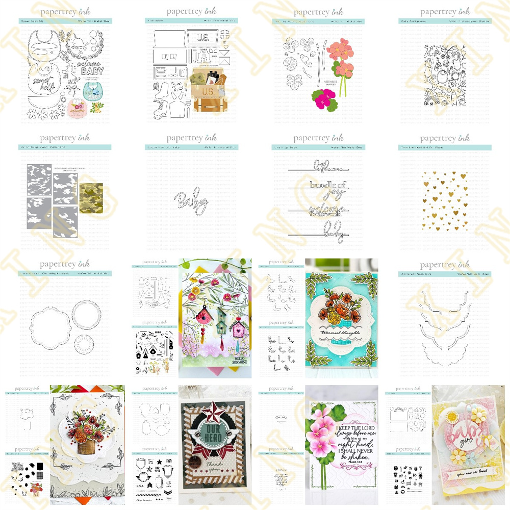Baby Food Diary - Metalowe stemple do wycinania Szablon Folia