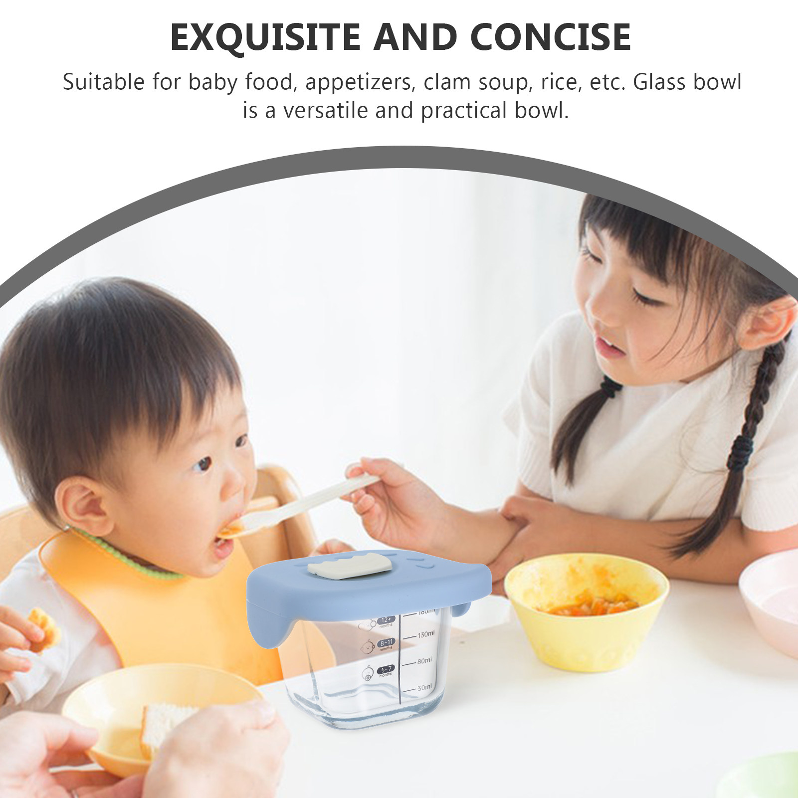 Szklana miska na jedzenie dla  – Baby Food Containers Glass recenzja i cena
