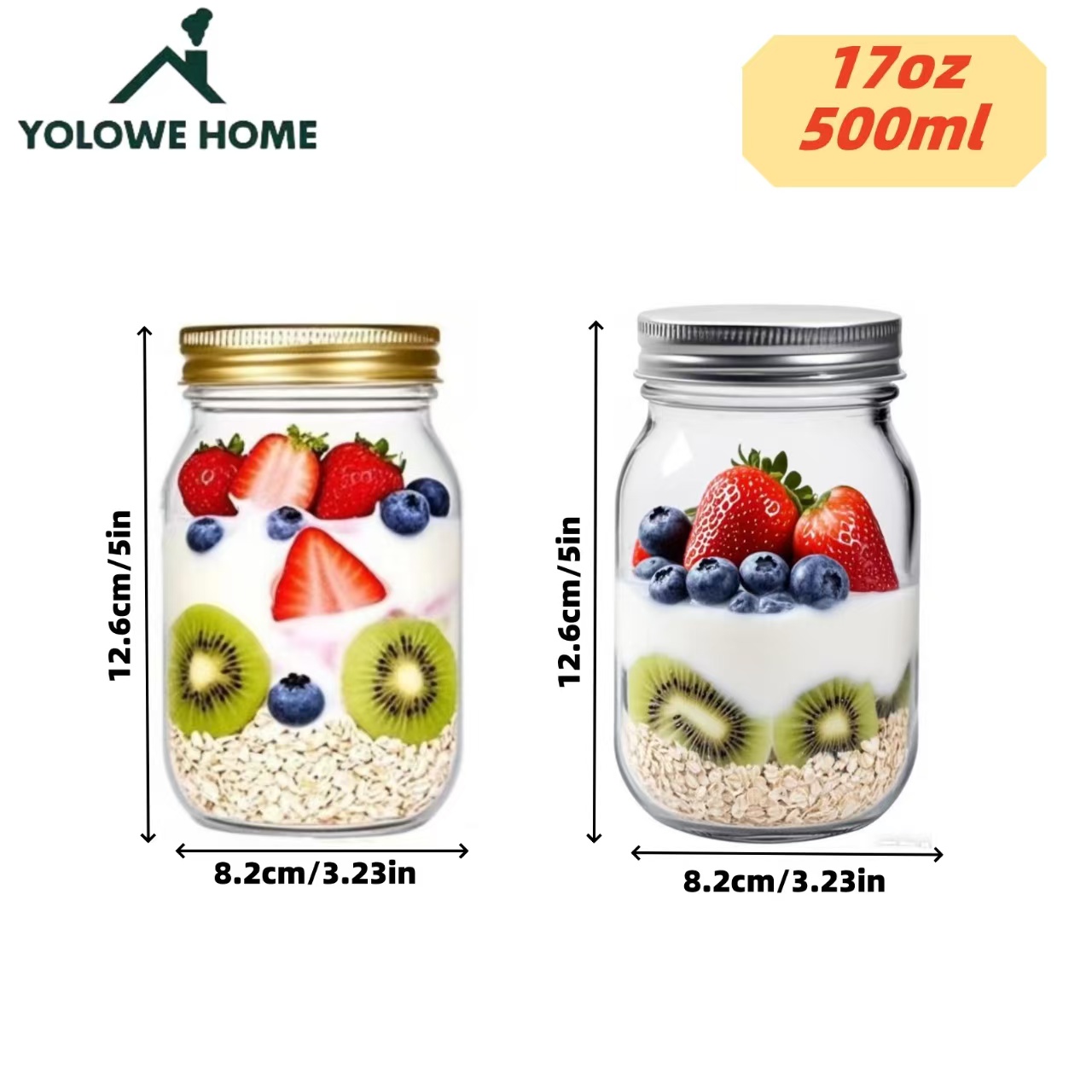 6 sztuk, 12 sztuk, 500 ml/16 u – Baby Food Containers Glass recenzja i cena