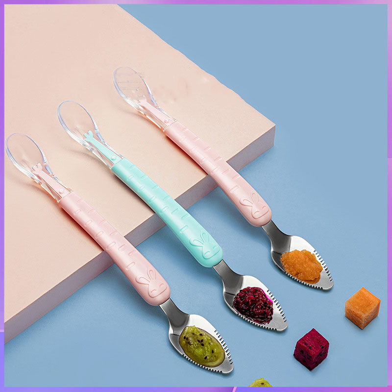 Łyżka-szpatułka z podwójną koń – Baby Food Apple recenzja i cena