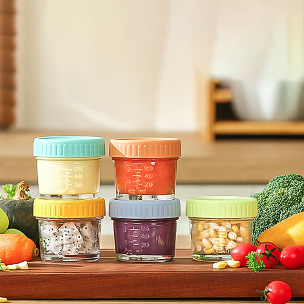 6 szt. Szklanych pojemników na – Baby Food Containers Glass recenzja i cena