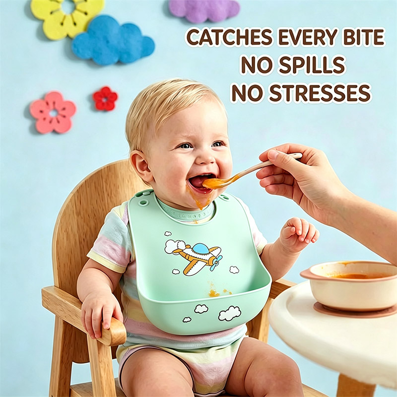 Silikonowy śliniak dla niemowl – Easy Baby Food recenzja i cena