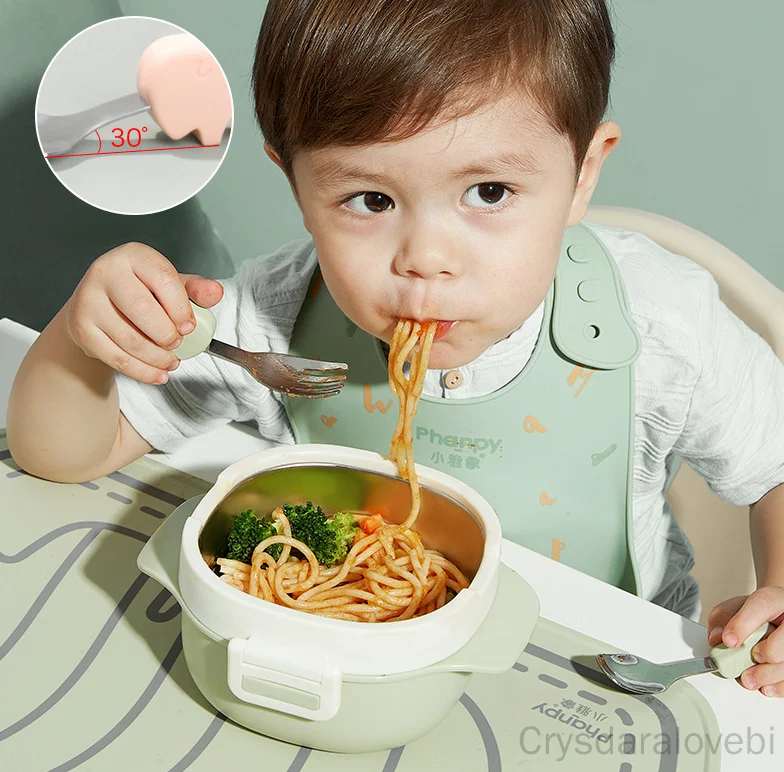 Zestaw Słonik Krótki Widelec Ł – Baby Food Japan recenzja i cena