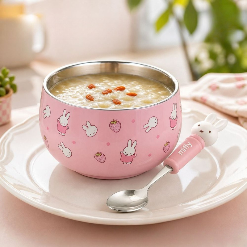 Kreskówkowa, urocza miska na j – Baby Food Japan recenzja i cena