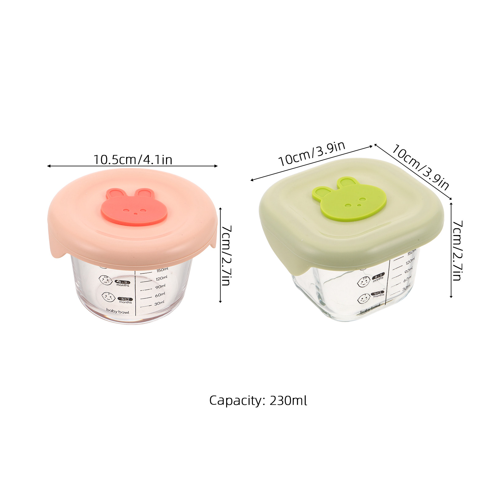 2 szt. szklanych pojemników na – Baby Food Containers Glass recenzja i cena