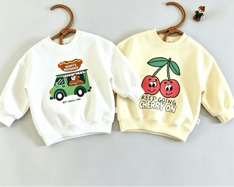Dziecięca bluza z okrągłym dek – Baby Food Apple recenzja i cena