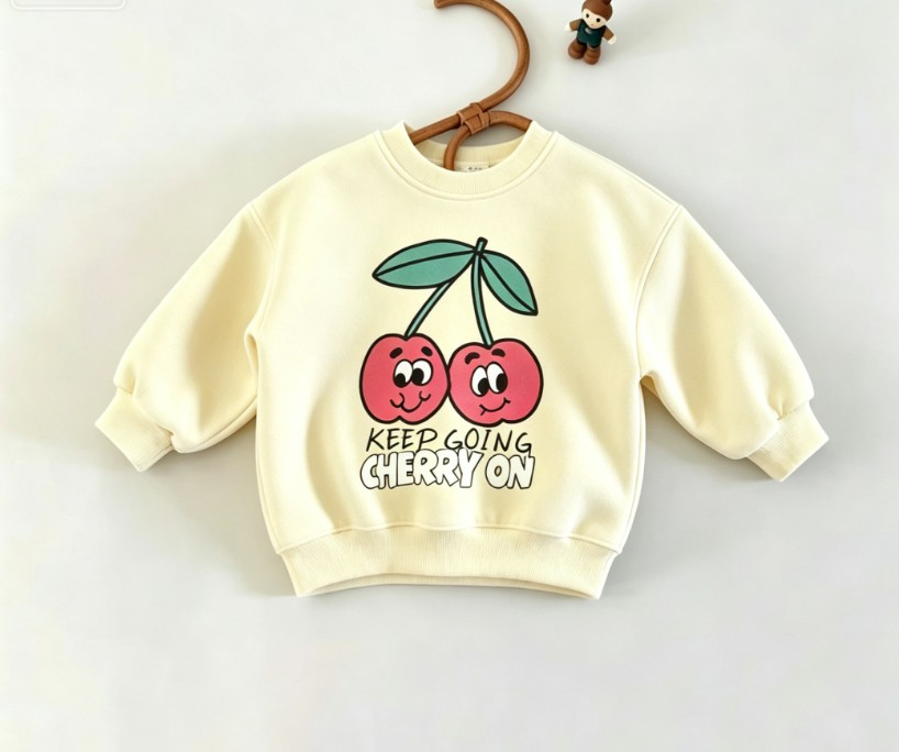 Dziecięca bluza z okrągłym dek – Baby Food Apple recenzja i cena